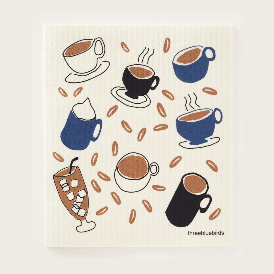 Three Bluebirds Swedish Dishcloths
