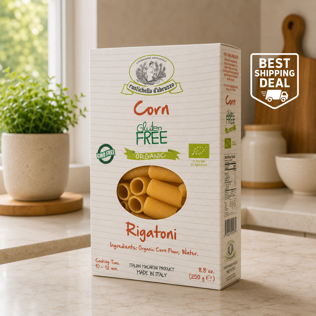 Rustichella Organic Corn Rigatoni