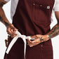 The All Day Crossback Apron - House Red