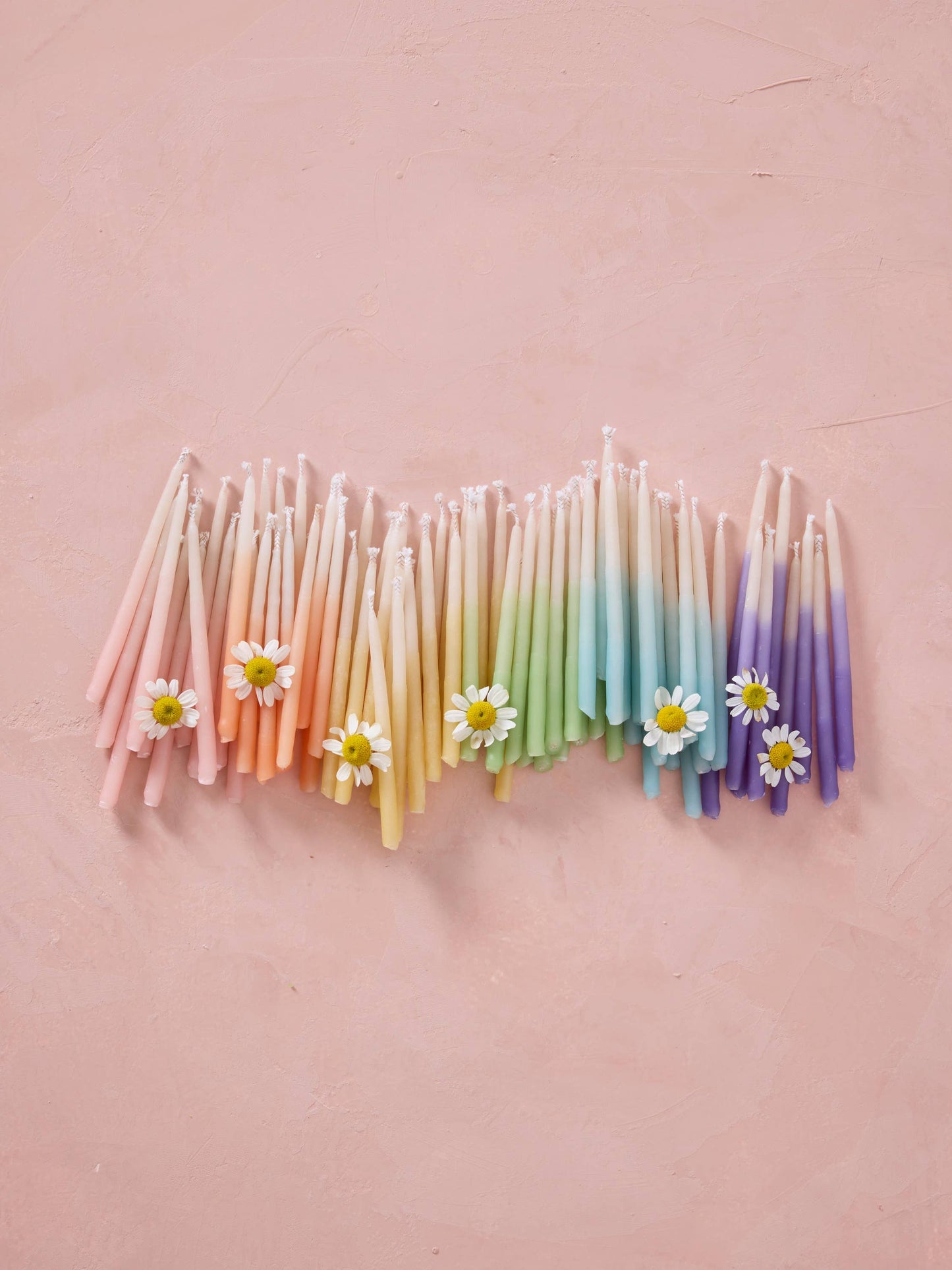 Ombre Beeswax Birthday Candles