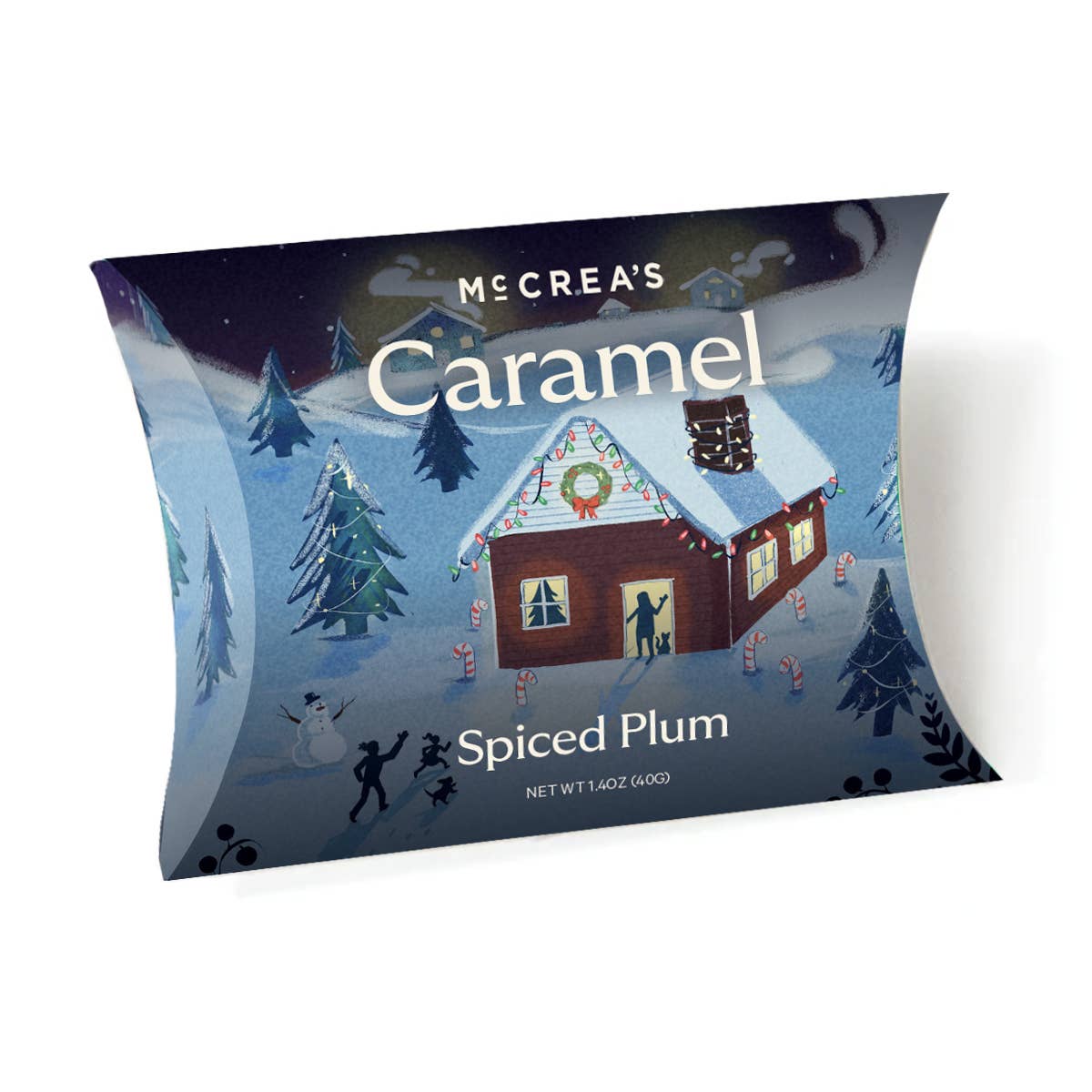 Caramels Pillow Box - Spiced Plum (Starry)