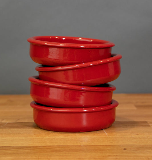 Terracotta Cazuela Colorful Clay Cookware: Red