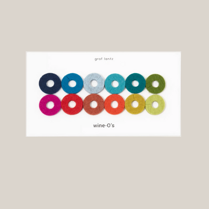 Wine-O's Round Felt Wine Charms