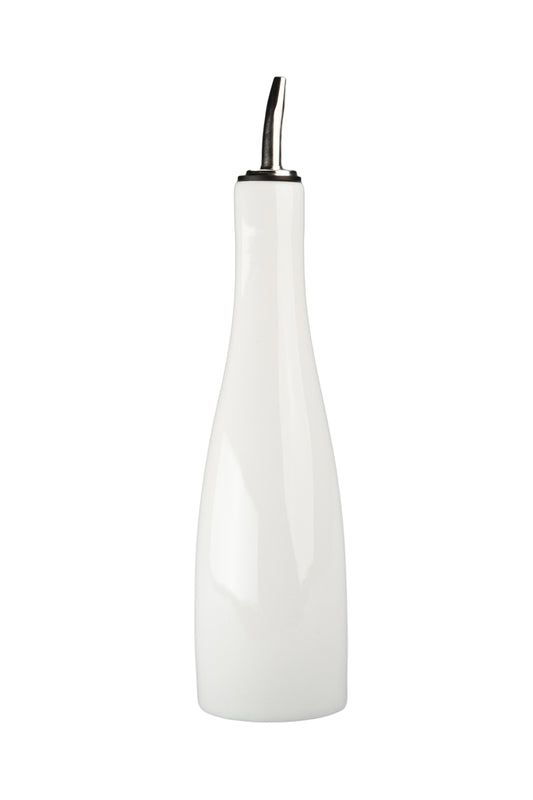 White Porcelain Olive Oil Bottle