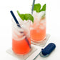 2 Pack Silicone Straw Sets