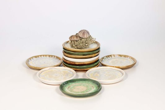 Handmade Ceramic Coasters - Set of 4