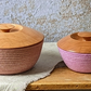 Rondo Rope Basket w/ Wooden Lid